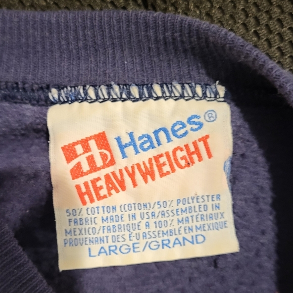 Vintage Donald Duck Graphic Crewneck Sweatshirt Navy Blue Size Large - Picture 5 of 5